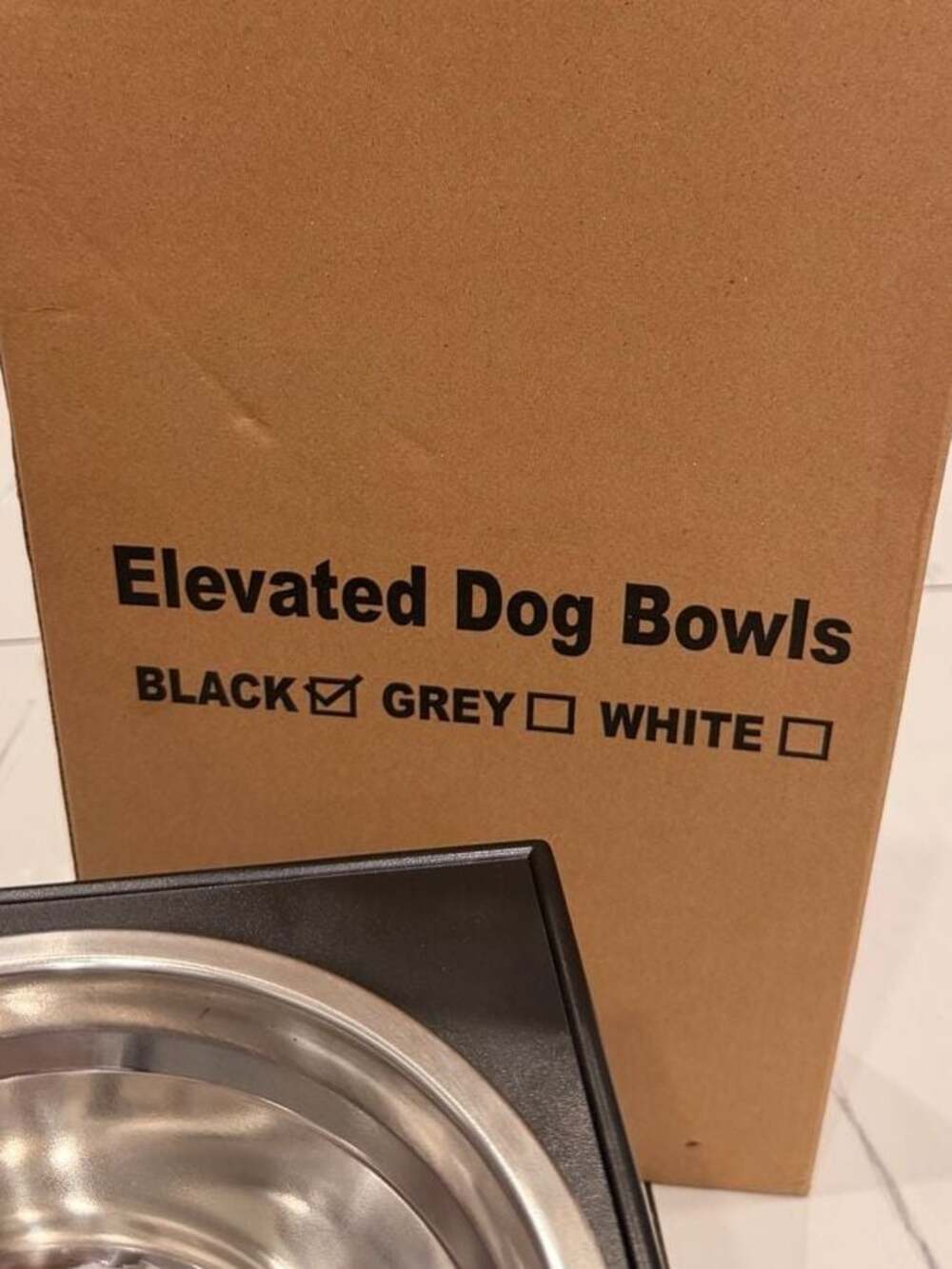 Dog Bowls - 5 Adjustable Heights with 2 Stainless Steel Bowls and Slow Feeder - Picture 2 of 9